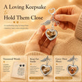 Dog Memorial Gift for Loss of Dog, Pet Hair Keepsake with Angel Wing Charm, Rainbow Bridge Sympathy Gift for Grieving Pe