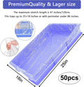 upcessory 50 pcs Disposable Cage Liners, Clear Plastic Rabbit Cage Liner Bag, Universal Toilet Film for Bunny, Hamster, 