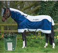 Horseware® Rambo® Summer Series Turnout with Disc Front Closure 0g Outer with 100g Liner - Navy/Grey, 78