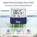 hygger Digital Aquarium Thermometer Records Max Min Temperature Sensor Gauge with LCD Display Stickable Fish Tank Thermo