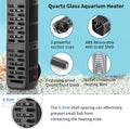 HiTauing Aquarium Heater, 50W/100W/200W/300W/500W Submersible Fish Tank Heater with Over-Temperature Protection and Auto