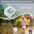 4PCS Fish Tank Shrimp Net Extendable Handle, Aquarium Small Fishing Nets