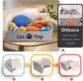 LOVSTORAGE 2X Thicker Large Cat Toy Bin Collapsible Cat Toy Box Sturdy Cat Toy Basket Kitten Toy Storage Bed for Organizing Cat Toys Treats Clothes and Accessories (Grey)