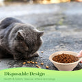 Thenshop 200 Pcs Disposable Pet Bowls Bulk Biodegradable Paper, 8 oz
