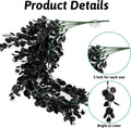 Hamiledyi Reptile Plants, 2 Pack Hanging Terrarium Plants, Artificial Leaves Habitat Decorations with Suction Cup, Fake 