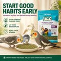 TOP's Mini Parrot Pellets 4 lb, USDA Organic Certified, Non-GMO Bird Food
