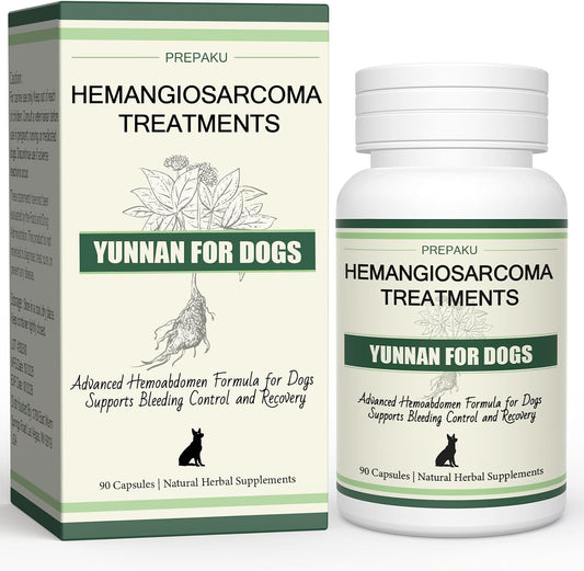 Yunnan Sanqi Capsules for Dogs, Natural Quick Stop Bleeding, 90 Capsules