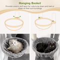 Globlazer Sturdy Cat Tree for Indoor Cats 20 lbs, S68, Cloud Grey