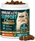 Immune & Eye Care Chews for Cats, 120 Chews with Lutein, Salmon Flavor