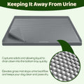 Dog Grass Pad with Tray, Pet Potty for Indoor & Outdoor, 2 Pcs Turf Grass Training Pad, Portable Dog Litter Box for Smal