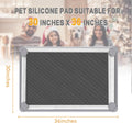 Pee Pads Tray 30 X 36 Inches, Silicone Dog Bedpan Tray, High Edge Puppy Pad Holder Tray for Easy to Clean and Spill Free