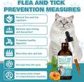 CPFK Natural Cat Care Drops Cat Health Supplement Drops Skin Itch Relief Shiny Coat with Omega-3 & Chicken Flavor Suitable for All Breeds of Cats 2 Fl Oz 2 Pack