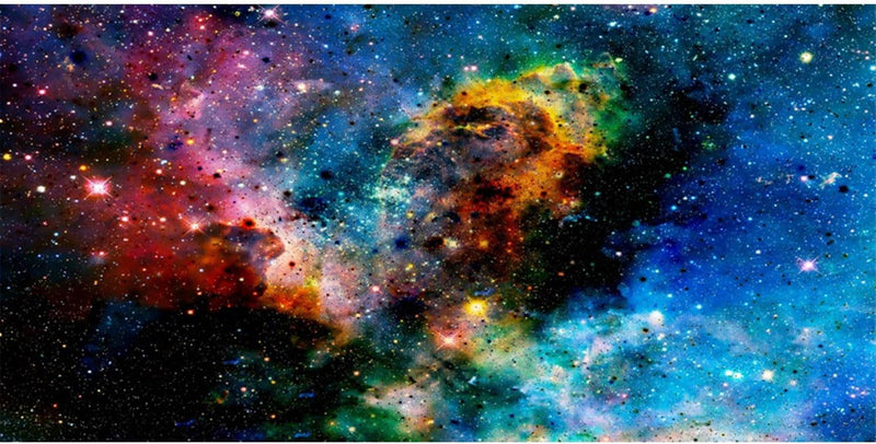 72x18 inches Galaxy Aquarium Background Stars Universe Fish Tank Backdrop