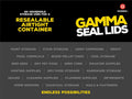 Gamma2 Gamma Seal Lid for Utility Buckets - Fits 3.5, 5, 6 & 7 gallon buckets, White, Made in USA