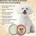 Angel Eyes Tear Stain Remover for Dogs, Tear Stain Remover Balm for Dogs & Cats with Pro Powder Brush – Natural Safe Gently Removes Eye Gunk & Stains – Great for White Dogs, Daily Eye Cleaning (2 PCS)