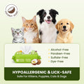 PawSono Hypoallergenic Pet Wipes for Dogs, Cats & Small Animals, 400 Coun
