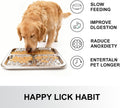 Kactoily 2-Pack 304 Stainless Steel Lick Mat for Dogs and Cats