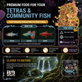 Tropical Color Flakes - Floating Color-Enhancing Flakes for Tetras, Guppies & Community Fish