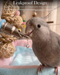 Parrot Needle Water Bottle, Leakproof Bird Automatic Water Feeder,520ml