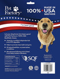 Pet Factory 100% Made in USA Beefhide 6" Knotted Bones Dog Chew Treats - Natural Flavor, 12 Count/1 Pack