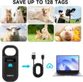 ISENVO Pet Microchip Scanner Rechargeable RFID EMID Micro Chip Reader Scanner 134.2kHz 125kHz 15 Digits Pet Chip ID Scanner for Animal/Pets/Pigs/Dogs/Cats (190A)