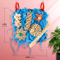 KATUMO Bird Toys, 2 Pack Bird Grass Mat Foraging Wall Toys Parrot Shredder Toys for Parakeet, Cockatiel, Conure, Lovebir