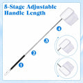 2 Pcs Aquarium Net, Stainless Steel Fish Nets for Aquarium Tiny Fish Tank Net with Extendable Stainless Steel Handle Rou