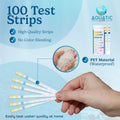9-in-1 Aquarium Water Test Kit - 100 Freshwater & Saltwater Test Strips | Fish Tank Kit for pH, Nitrate, Nitrite, Hardne