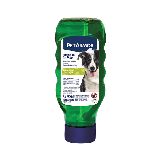 PetArmor Flea and Tick Shampoo for Dogs Original, 18 oz