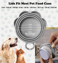 Cat Dog Food Can Lids Spoons - Cute Paw Silicone Pet Cans Lids Covers for Dog Cat Food Cans / Can Opener Cat Food Spatula Spoons for Wet Food / Cat Treat Spoon for Lickable Squeeze up Treats, Grey