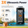 Dog Bark Deterrent Device, Ultrasonic Bark Deterrent with 3 Modes, 50 Ft Range, Automatic Bark Detection, Triple Heads, 