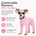 Dog Surgery Recovery Suit, Four-Leg Long Sleeve Dog Onesie