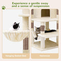 Globlazer 66inch Corner Cat Tree Tower for Indoor Large Cats, C66