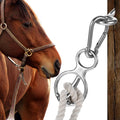 MAQUITA Horse Tie Ring, Safe Tie Horse Supplies, Humane Way Tie Ring, Magnetic Ring for Tying and Retracting, Helps Hors