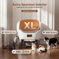 Automatic Litter Box Self Cleaning for Multiple Cats