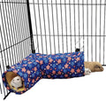 EAEDMY Guinea Pig Rat Ferret Hammock, Small Animal Corner Tunnel & Tubes & Bed for Hedgehog Piggy Chinchilla Hideout Toy