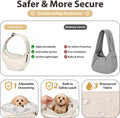 Dog Sling Carrier for Small Dogs and Cats Up to 15 lbs, Hands Free Pet Carrier with Adjustable Strap, Breathable Mesh Li