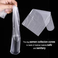 Nuanchu 100 Pieces Canine Semen Collection Cones Disposable Semen Collection Bag for Dogs Canine Artificial Insemination Cones Bags for Pets Dogs Breeding Tools
