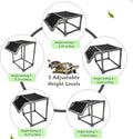 Adjustable Height Turtle Basking Platform Large Turtle Ramp Dock Tortoise Climbing Habitat Dock 50 65 75 90 125 Gallon A