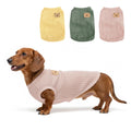 3 Pack Shirts for Cat, Small & Medium Dog Clothes, Waffle-Knit Puppy Shirts, Lightweight, Breathable, Stretchy Pet Clothes, Sleeveless Tee Shirt Gift for Cats & Dogs (3 PCS, Large)