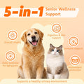 LOVITA Pets Senior Wellness Capsules for Dogs & Cats, with NMN, Resveratrol, Taurine, and PRALISUR Beta-Glucan, Daily Nutritional Support for Aging Pets, 60 Capsules