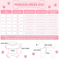 Dog Dresses, Fashion Pet Dog Clothes, Striped Mesh Puppy Dogs Princess Dresses (Pink, Medium)