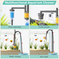 Aquarium Vacuum Gravel Cleaner, 8 in 1 Removable 20W Fish Tank Cleaner