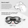 Enjoying Clear Dog Goggles Medium to Large Breed, Dog Sunglasses UV Protection, Large Dogs Driving Eye Protection, Outdo