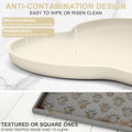 SMILOOL Waterproof Silicone Pet Food Mat with Raised Edge for Dog & Cat