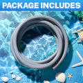 Nuanchu 5/8" ID x 13/16" Od Aquarium Flexible PVC Tubing 10ft Gray Hose