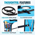 Dog Grooming Hammock Stand, Ground Support, Stainless Steel Frame, Foldable