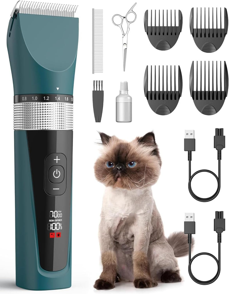 oneisall Cat Clippers with Charging Cable