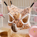 Sadnyy 6 Pieces Guinea Pig Rat Hammock Three Layer Ferret Bed Small Animal Hanging Pet Cage Hammock for Chinchilla Rat S