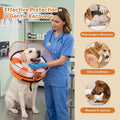 Avont 2-in-1 Inflatable Dog Cone Collar with Transparent Shield, Soft Donut E-Collar Alternative After Surgery to Stop Licking, Recovery Cone for Large Dogs - Swimring (L)